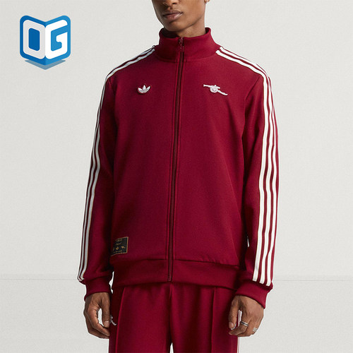 Adidas/阿迪达斯正品三叶草男士训练足球梭织运动立领外套JM9390