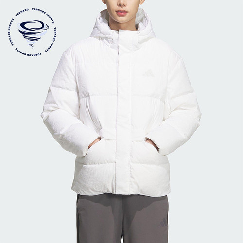 Adidas/阿迪达斯正品V DOWN JKT男女连帽保暖运动羽绒服KQ5520