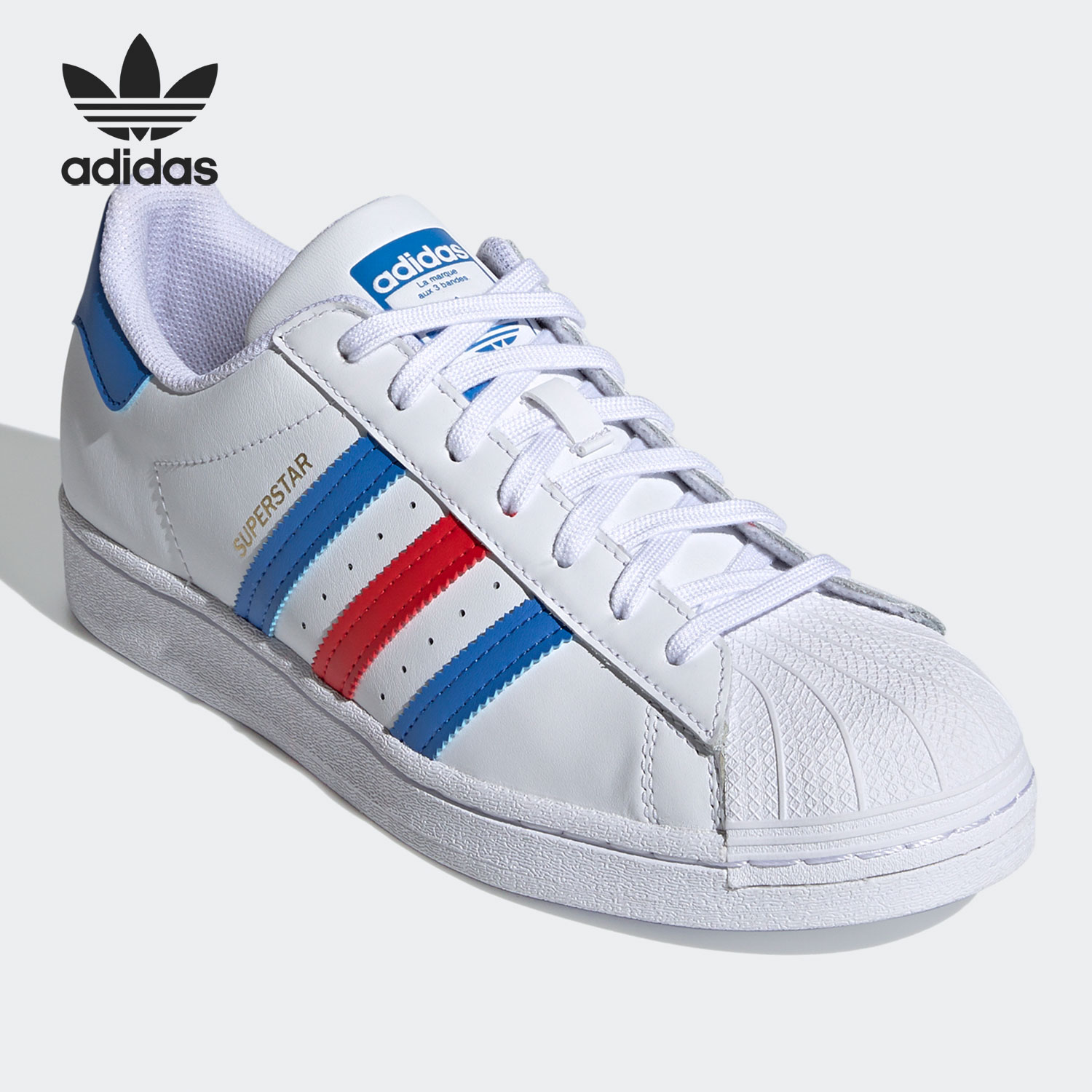 Adidas/阿迪达斯正品三叶草贝壳头男女经典运动休闲板鞋 H68095