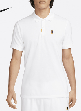 Nike/耐克正品夏季新款男士休闲透气修身翻领T恤DA4380-101