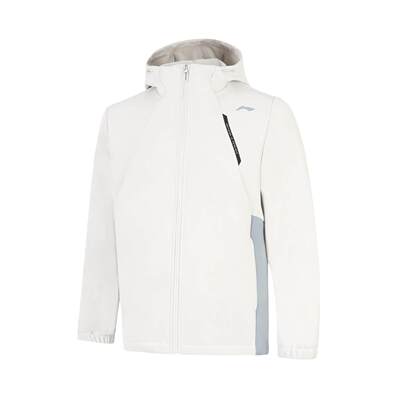 李宁正品2025新款男子宽松透气耐磨加绒保暖连帽夹克外套AFDVB33