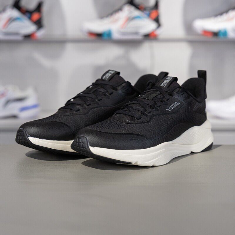 李宁正品2024新款流云女子舒适百搭耐磨回弹休闲慢跑鞋AGLU090-4