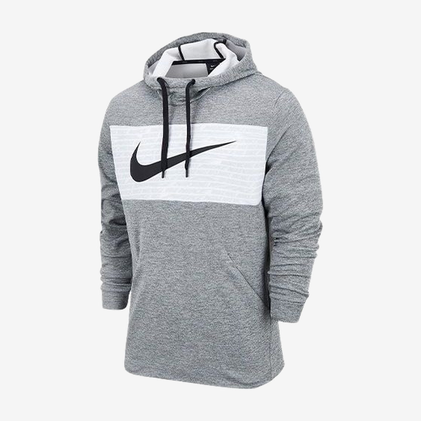 Nike耐克正品Therma男子连帽套头拼接修身型微弹卫衣CZ4344-063
