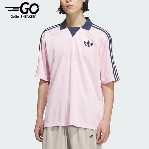 Adidas/阿迪达斯正品三叶草男士透气时尚休闲足球短袖T恤JX8982