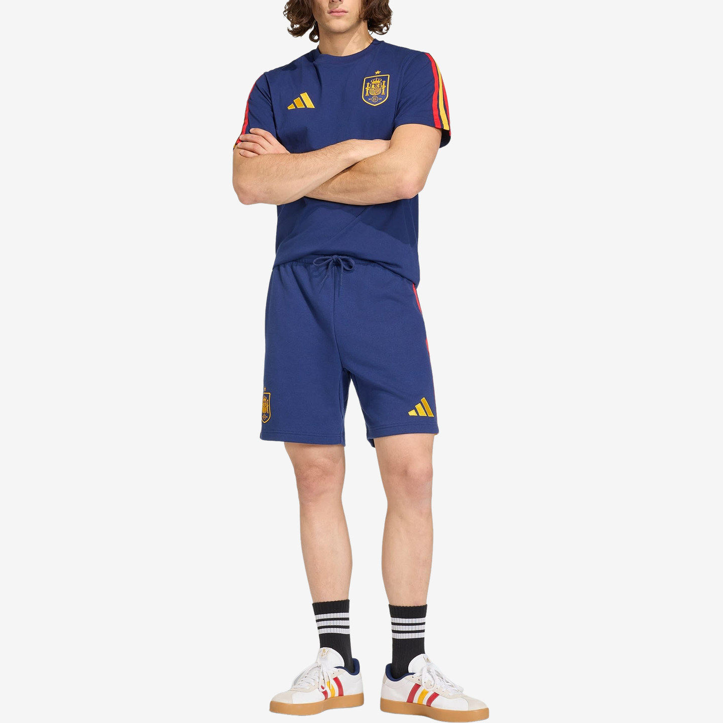 Adidas阿迪达斯正品Performance男足球运动中长裤/短裤JZ2262