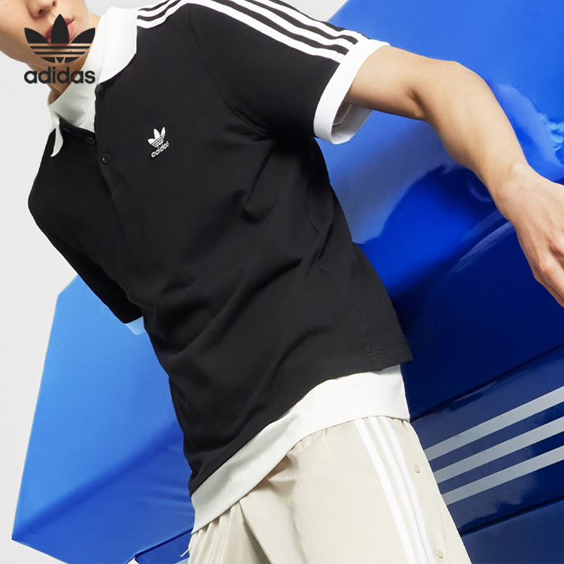 Adidas/阿迪达斯正品3-STRIPE POLO男子运动短袖POLO衫IL2501