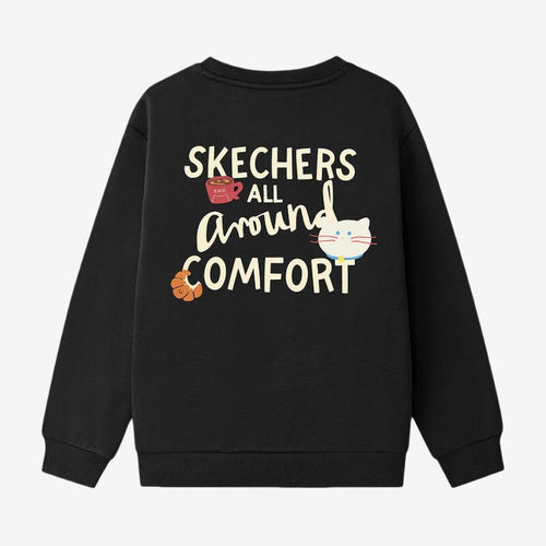 Skechers斯凯奇正品Comfort Essential男女童卫衣L425K059-0018