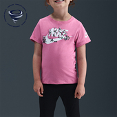 Nike 611 IO2513 耐克正品 2025小童套头花卉印花针织圆领休闲短袖