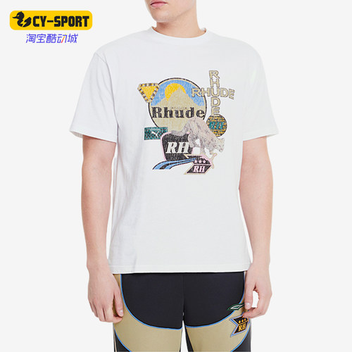 Puma/彪马正品新款男子时尚印花圆领透气短袖T恤596757-02