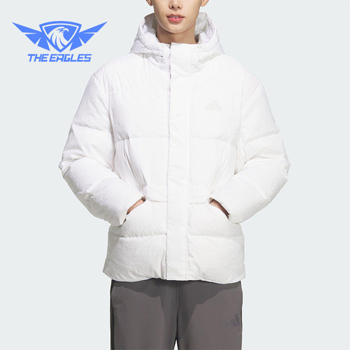 Adidas/阿迪达斯正品V DOWN JKT男女连帽保暖运动羽绒服KQ5520