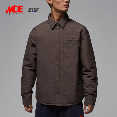 Nike/耐克正品Air Jordan男士宽松翻领复古长袖衬衫IM9720-237