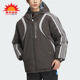 宽松连帽拼接羽绒服JD3751 三叶草男士 Adidas 阿迪达斯正品