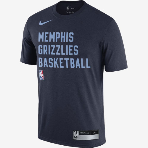 Nike耐克正品NBA孟菲斯灰熊队男速干修身圆领短袖T恤FJ0178-419