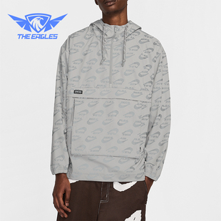 耐克正品 反光印花连帽运动外套HJ5886 2025冬季 时尚 048 男士 Nike