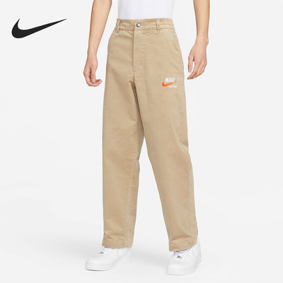 Nike/耐克正品运动男士刺绣直筒纯色透气休闲长裤DX0001-247