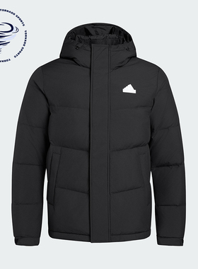 Adidas/阿迪达斯正品冬季男女简约经典连帽保暖运动羽绒服KF6754