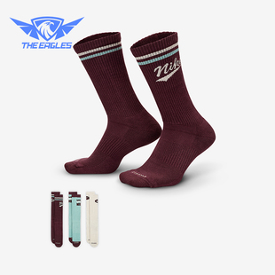 耐克正品 HJ9336 Everyday 运动袜三双装 904 Plus男女中筒经典 Nike