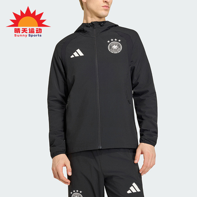 Adidas/阿迪达斯正品TIRO新款男黑色足球跑步经典夹克外套JZ9326