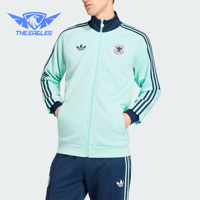 Adidas/阿迪达斯正品三叶草男士立领针织长袖经典夹克外套JZ9340