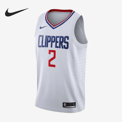 Nike/耐克正品NBA洛杉矶快船队伦纳德男子运动球衣865185-107