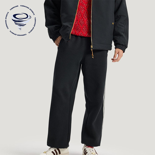 Adidas/阿迪达斯正品三叶草男士透气新年款双面针织长裤KT0652