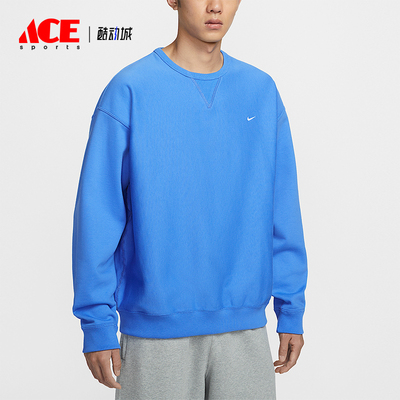 Nike/耐克正品Solo Swoosh男士休闲圆领套头耐穿卫衣HV1087-452