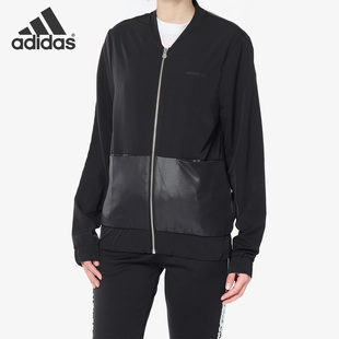 女子运动休闲夹克外套 Adidas 2019新品 NEO DU2411 阿迪达斯正品