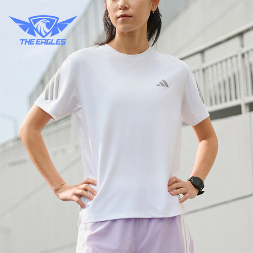 Adidas/阿迪达斯正品2026年新款女士轻便经典休闲短袖T恤JZ5115