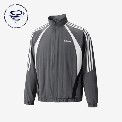 Adidas/阿迪达斯正品男士立领拉链舒适长袖夹克外套KX5238