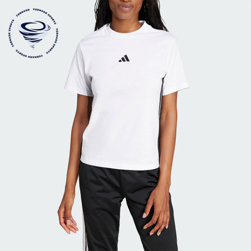 Adidas/阿迪达斯正品夏季女士简约圆领休闲经典轻质短袖T恤JD0844
