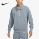 新款 冬季 男子足球运动半拉链翻领卫衣FB6807 耐克正品 Nike