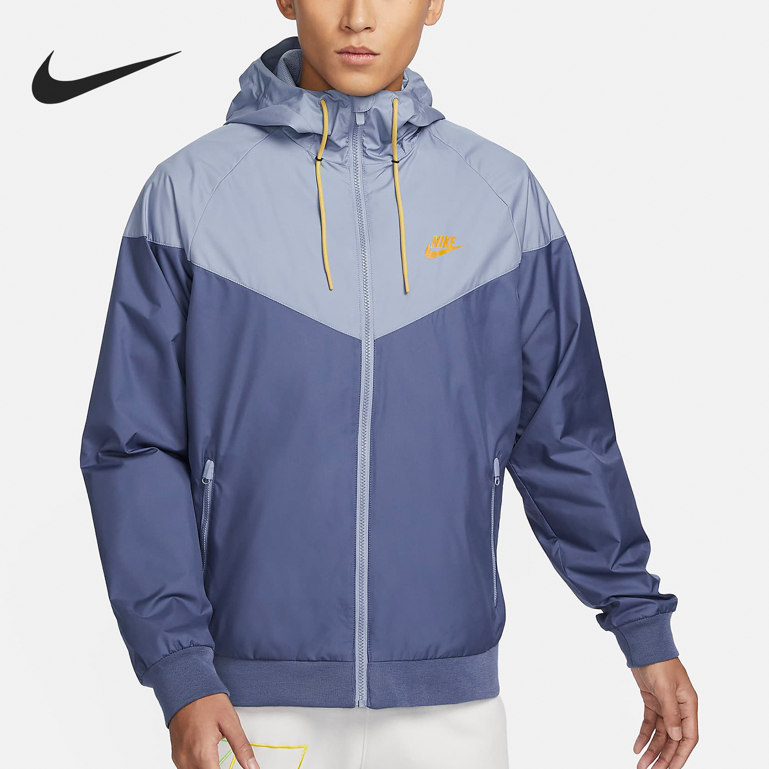 Nike/耐克官方正品2023新款男士宽松梭织连帽运动外套727325-492