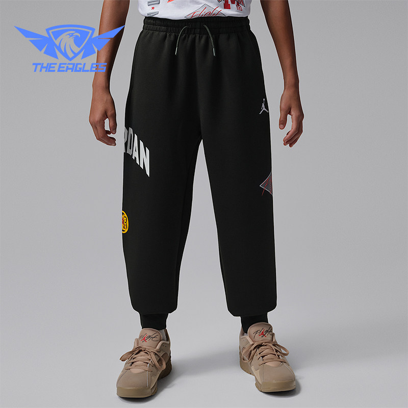 Nike/耐克正品JORDAN大童休闲束脚针织刺绣运动长裤IU5389-010,童装/婴儿装/亲子装,裤子,淘宝优惠券,粉丝福利购,淘宝优惠卷