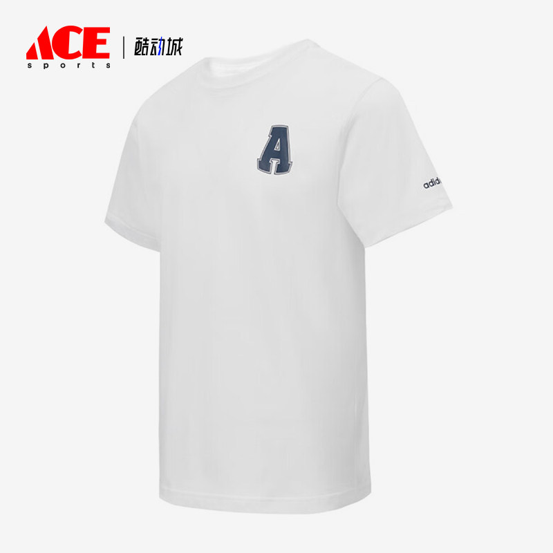 Adidas/阿迪达斯正品GRAPHIC T-SHIRT男女轻盈圆领短袖T恤JD1430