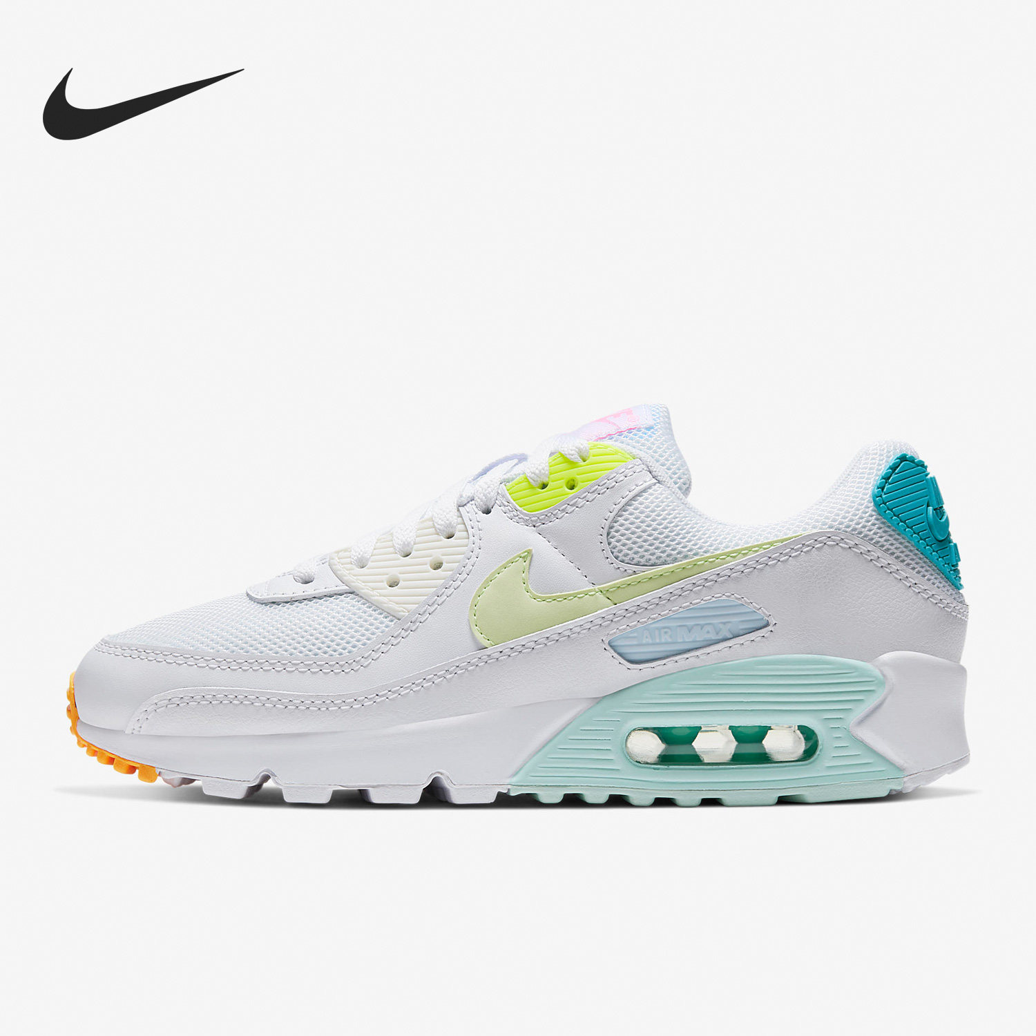 Nike/耐克正品Air Max 90女子气垫透气运动跑步鞋CZ0366-100