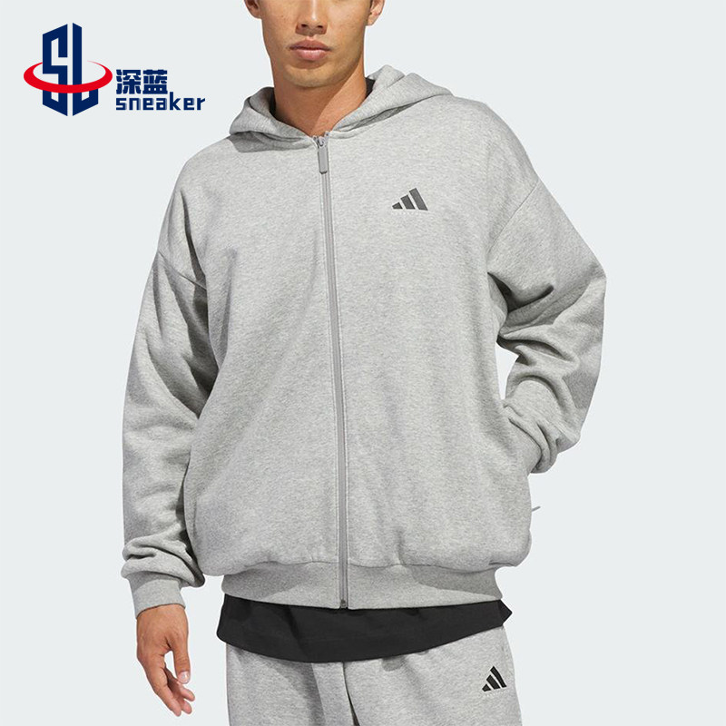 Adidas/阿迪达斯正品2025冬季款男女日常连帽运动印花外套KB7562