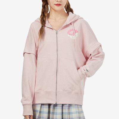 Puma/彪马正品女子手臂拼接运动连帽抽绳夹克外套 531602-01