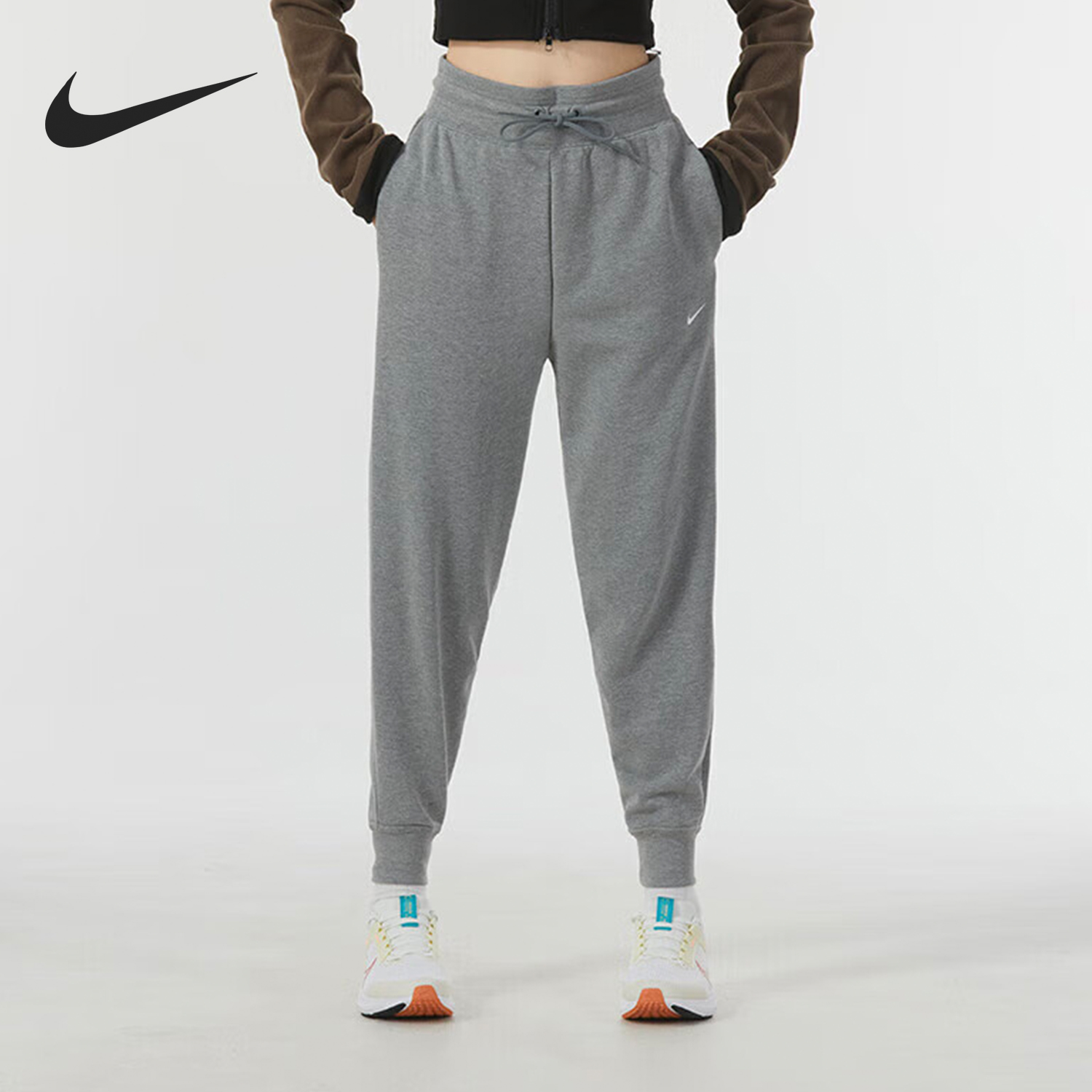 Nike/耐克官方正品当季新款女士休闲运动透气针织长裤FB5435-091