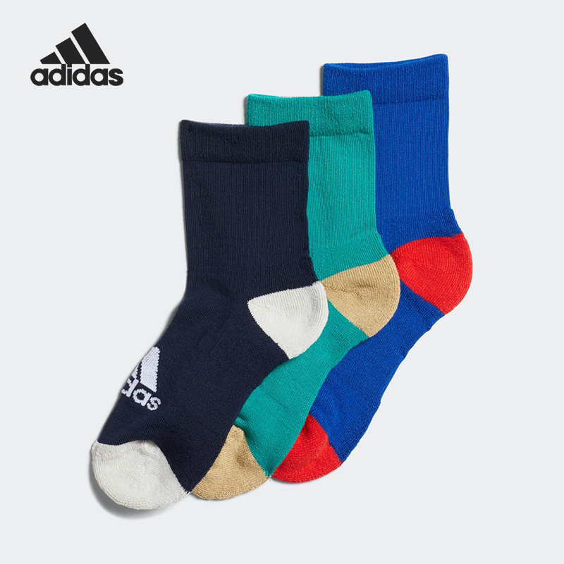 Adidas/阿迪达斯正品秋冬新款儿童运动休闲袜子三双装HN6659,童装/婴儿装/亲子装,儿童袜子(0-16岁),淘宝优惠券,粉丝福利购,淘宝优惠卷