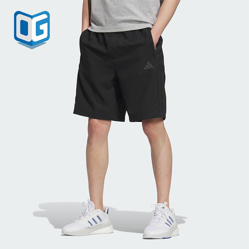 Adidas/阿迪达斯正品2025夏季款男士日常经典梭织运动短裤KC2881