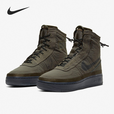 Nike/耐克正品 AIR FORCE 1 女子防水尼龙机能高帮板鞋BQ6096