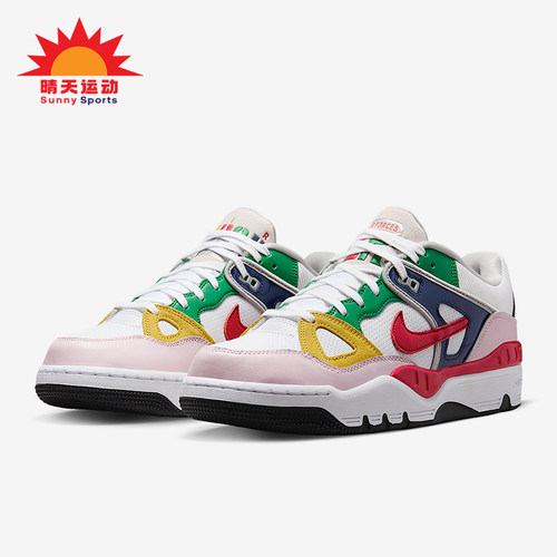 Nike/耐克正品Air Force 3男士休闲运动耐磨拼接板鞋FQ7012-100