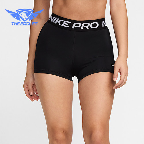 Nike/耐克正品2025女士休闲舒适字母运动紧身训练短裤CZ9860-010