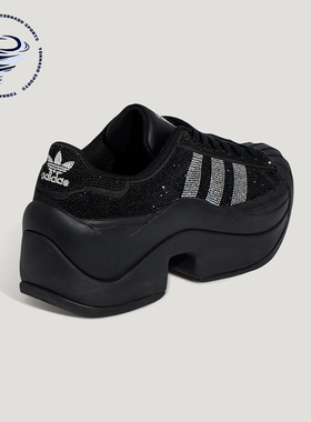 Adidas/阿迪达斯正品三叶草女士休闲经典厚底闪钻运动鞋IH1663