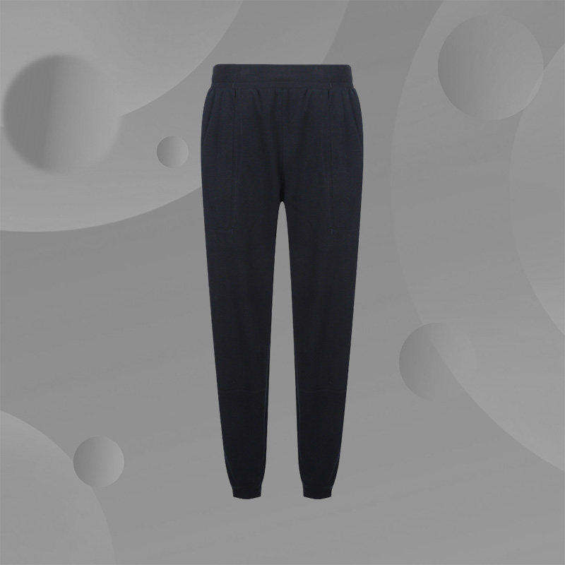 李宁Lining男子夏季新款时尚生活系列针织小脚运动长裤AKLS489-1