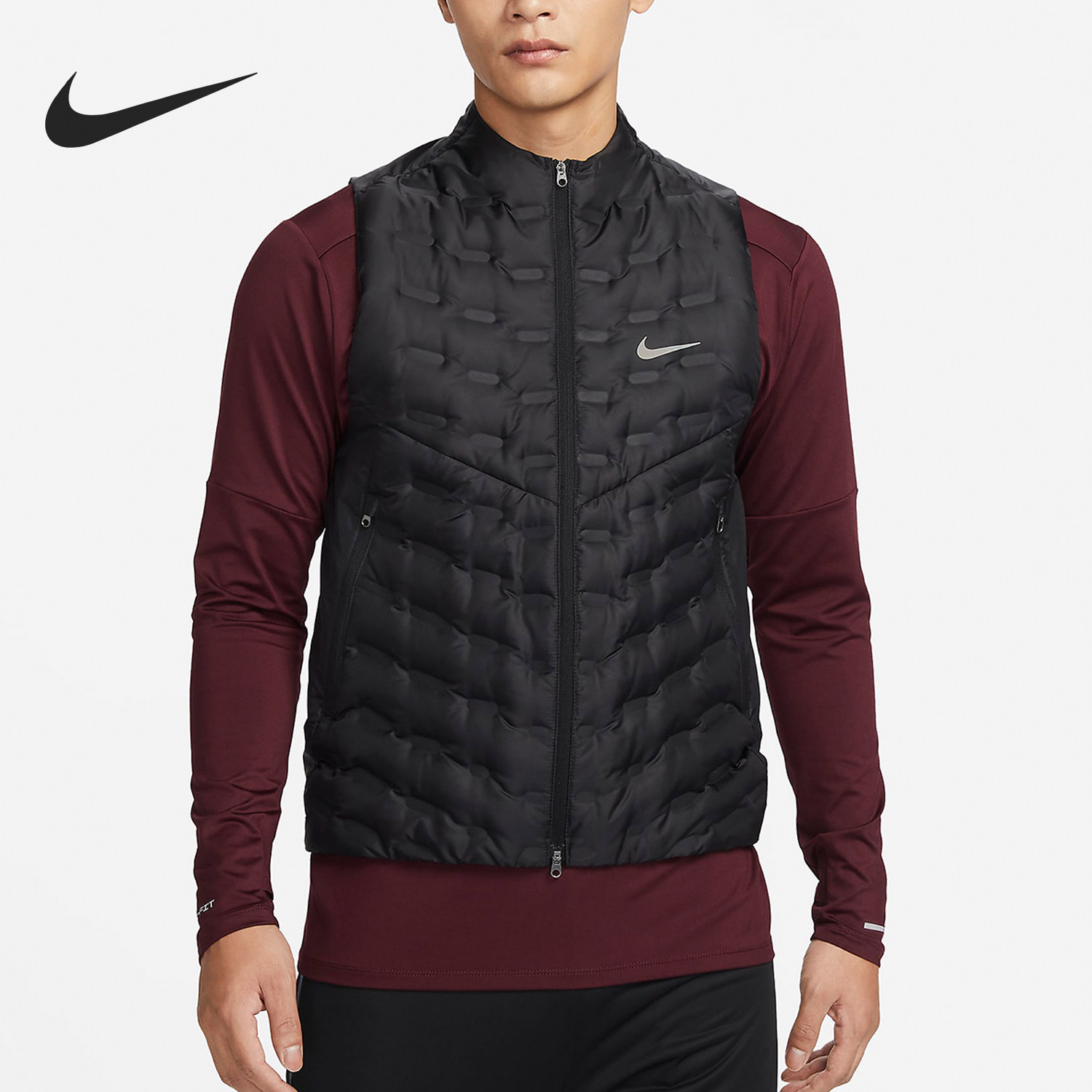 Nike/耐克正品冬季新款男子保暖立领运动羽绒马甲FB7543