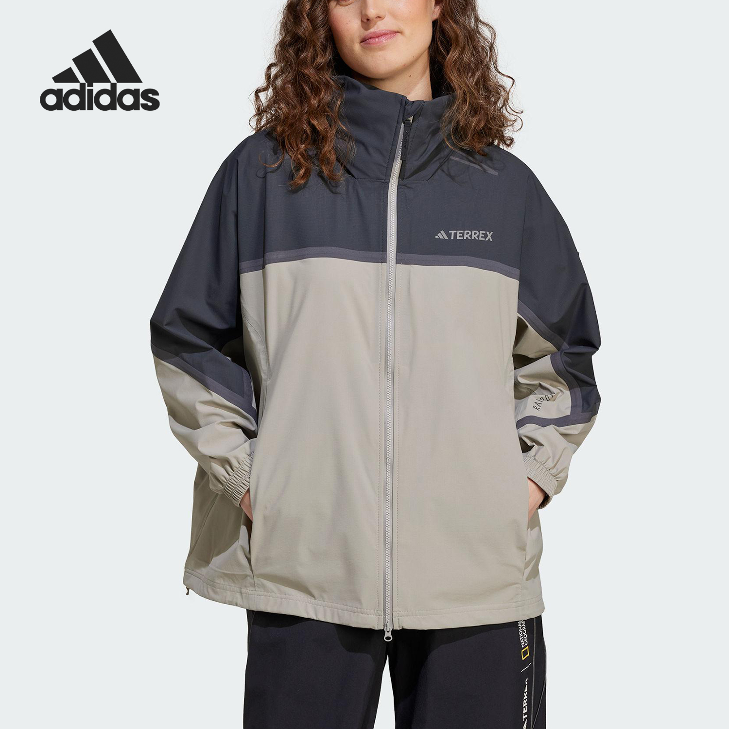 Adidas/阿迪达斯官方正品NG W R.R HD JKT女士运动夹克外套JD5833