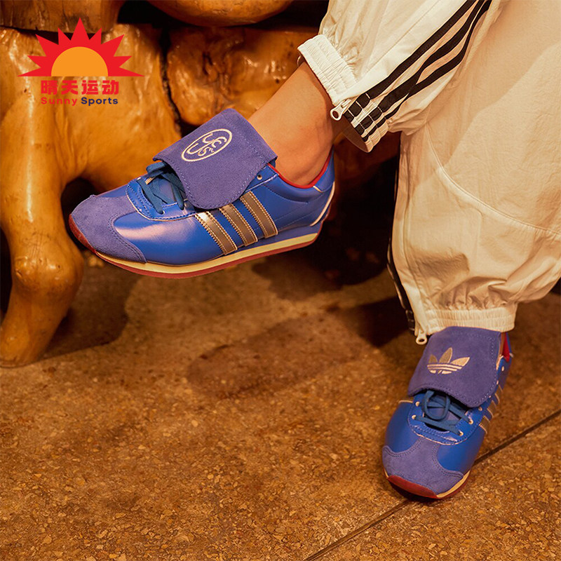 阿迪达斯男女系带复古运动鞋