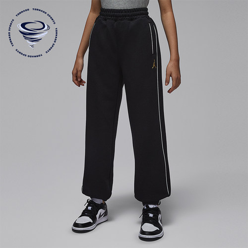 Nike/耐克正品JORDAN大童休闲运动束脚刺绣针织长裤IR8008-010