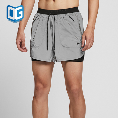 Nike/耐克正品2025男士耐穿二合一反光跑步透气短裤IM6268-010